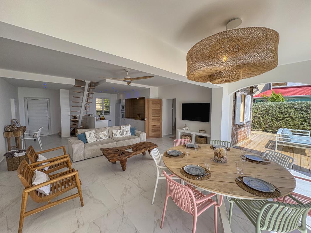 11.Location villa pied dans l'eau Saint François Guadeloupe_Terrasse